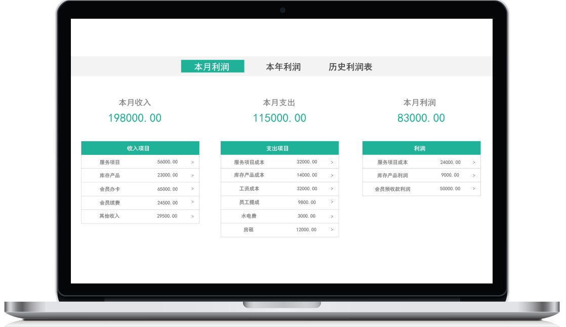 美容美發(fā)財務(wù)管理軟件